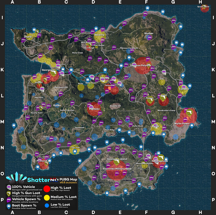 Pubg Best Loot Spots In Each City - Playerunknown's Battlegrounds Spawn ...